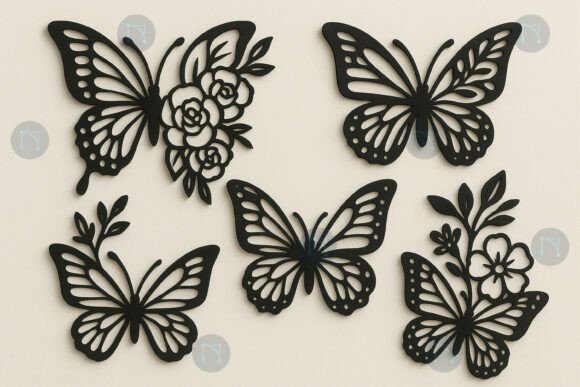 Download Laser Cut Floral Butterfly SVG Bundle - Svg bundle Collection