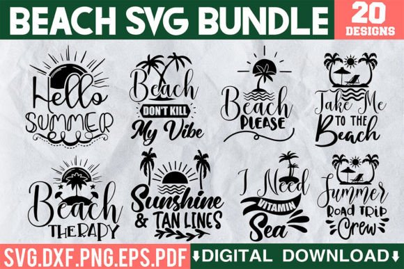 Download Beach SVG Bundle - Svg bundle Collection