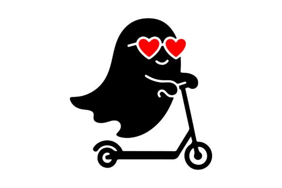 Download Halloween SVG, Scooter Riding SVG Design - Premium Resources