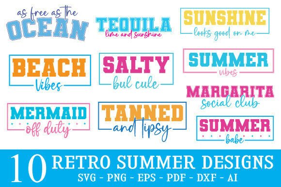 Download Retro Summer Svg Png, Summer Svg Bundle - Svg bundle Collection