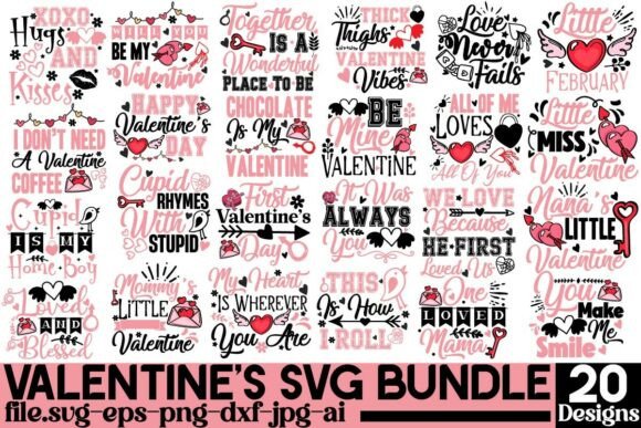 Download Valentine's SVG Bundle,Valentine’s Day - Svg bundle Collection