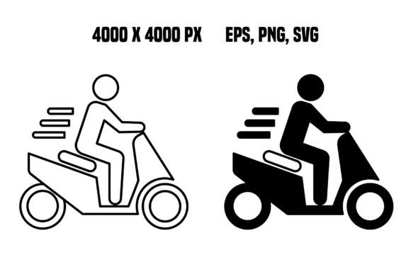 Download Scooter Riding Icons - Premium Resources