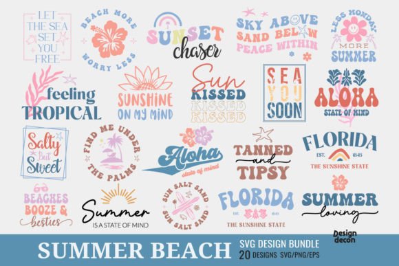 Download Retro Summer Beach SVG Bundle - Svg bundle Collection