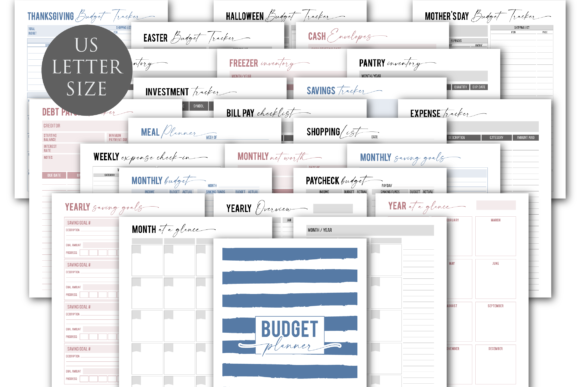 Download Budget Planner Printable / Letter Size - Planner printable Collection