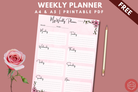 Download Free Weekly Planner Printable. - Planner printable Collection