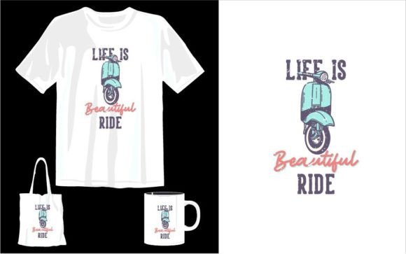 Download Scooter Riding T-shirt Design - Scooter riding Collection