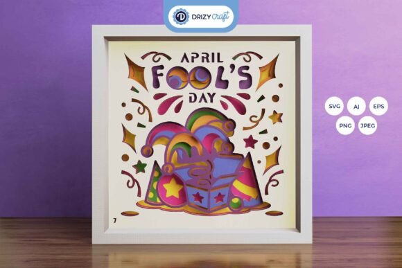 Download April Fools Day 3D Layered Paper Cut - Paper Collection