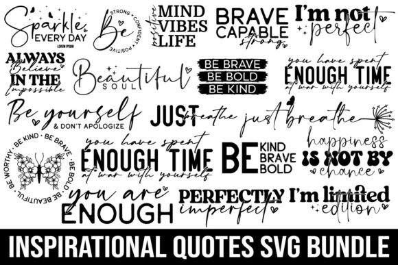 Download Boho Inspirational Quotes SVG Bundle - Svg bundle Collection
