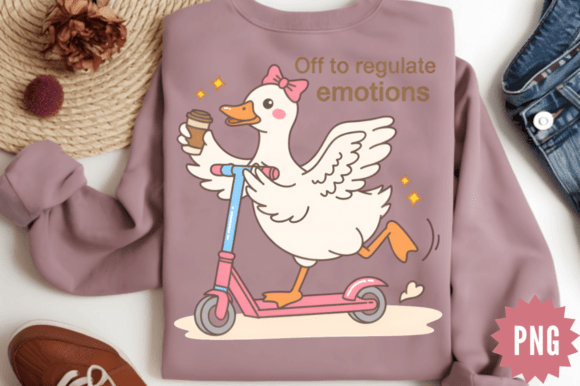 Download Mental Health Goose Scooter Coffee CPNG - Premium Bundle