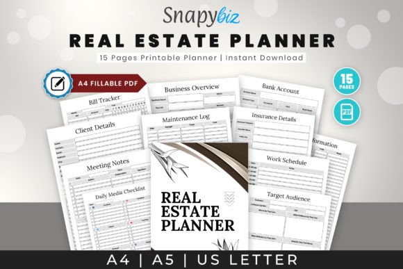 Download Real Estate Agent Planner Printable - Planner printable Collection